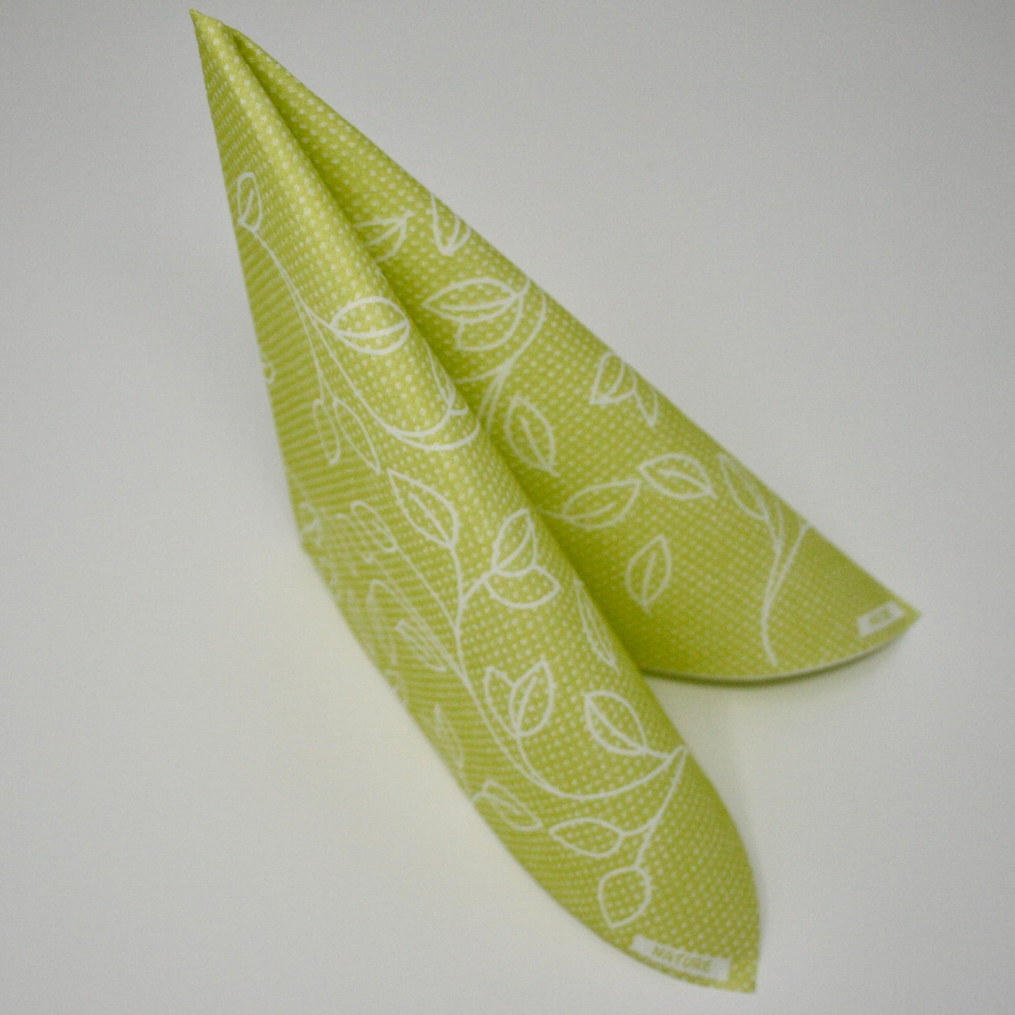 Servietten Airlaid Ro.ial, 1000 Stück, 40 x 40 cm Nature Kiwi