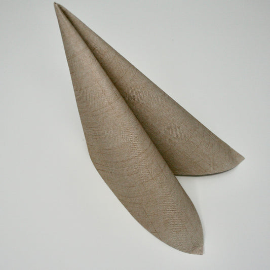 Airlaid Serviette braun stoffähnlich