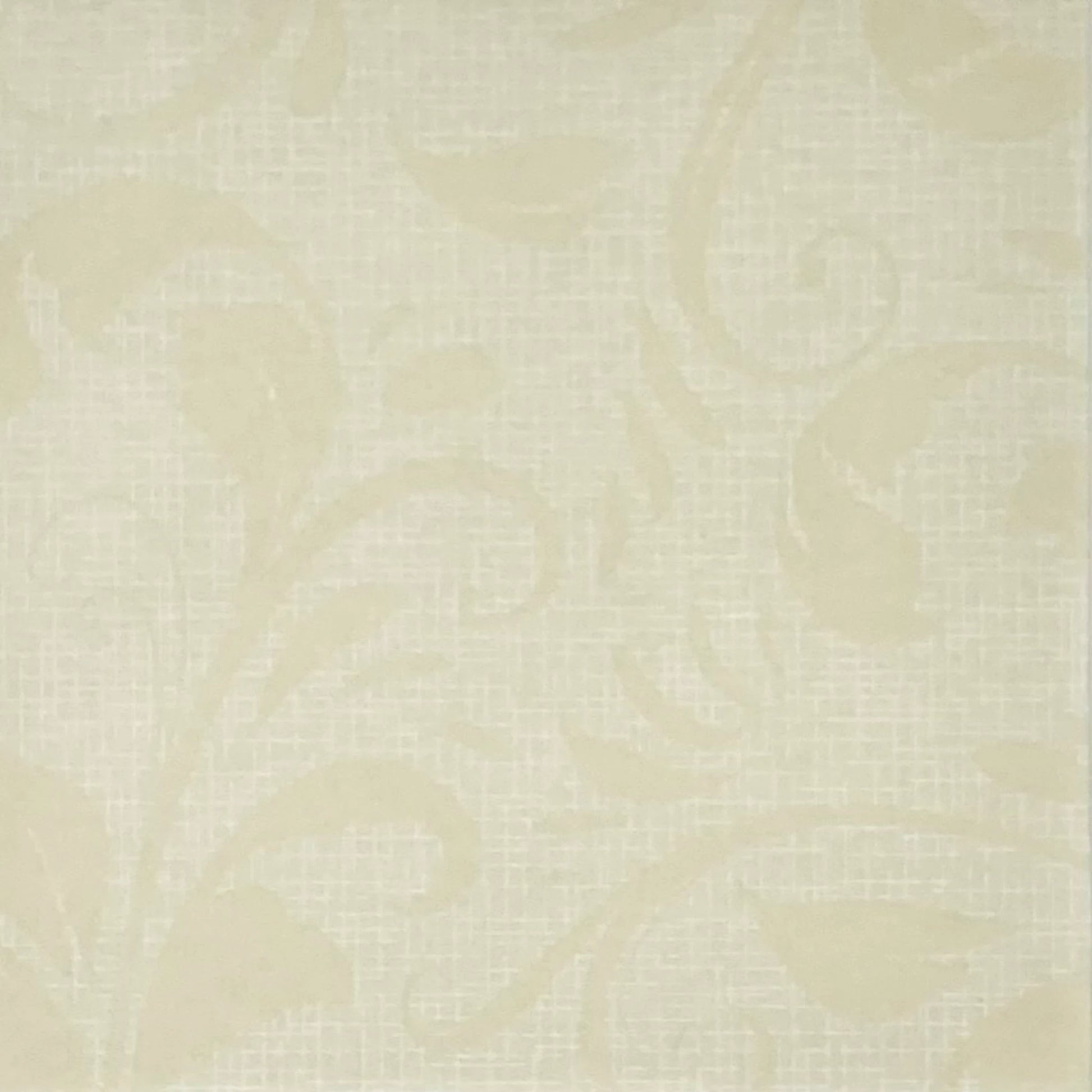 Detailansicht einer flachliegenden Airlaid-Serviette mit romantischem Ranken-Muster in Creme und Beige, 1/4-Falz