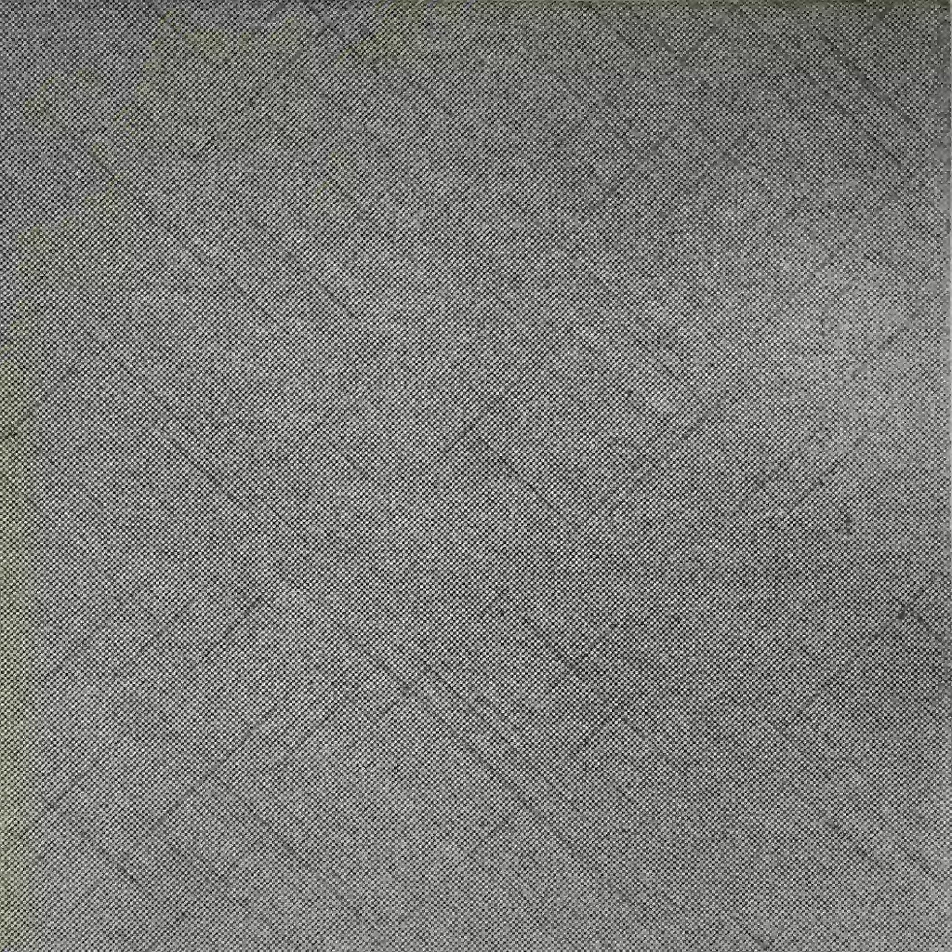 Detailansicht einer flachliegenden, grau melierten Airlaid-Serviette mit stoffähnlicher Struktur, 1/4-Falz